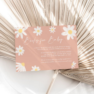 Bücher für die Babykarte Blush Daisy Pink Mitteilungskarte