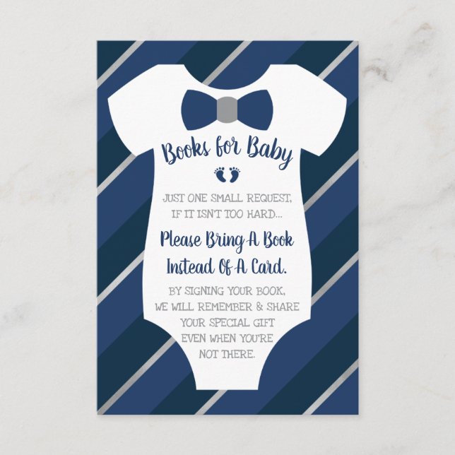 Bücher für die Babykarte, zwei Meter Begleitkarte (Vorderseite)