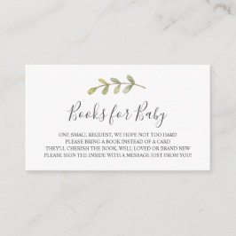 Bücher für die Babysteckkarte Begleitkarte