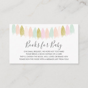 Bücher für die Babysteckkarte Begleitkarte