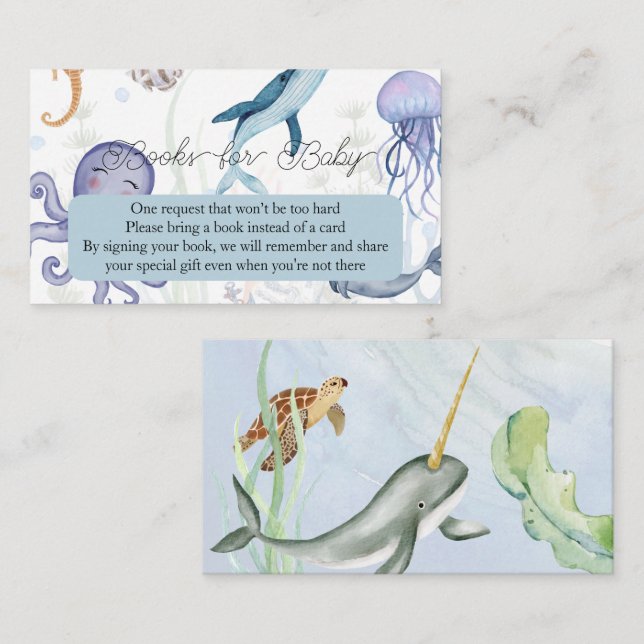 Bücher für die Babyverpackungskarte Begleitkarte (Vorne/Hinten)