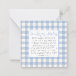 Bücher für die Babyverpackungskarte Mitteilungskarte