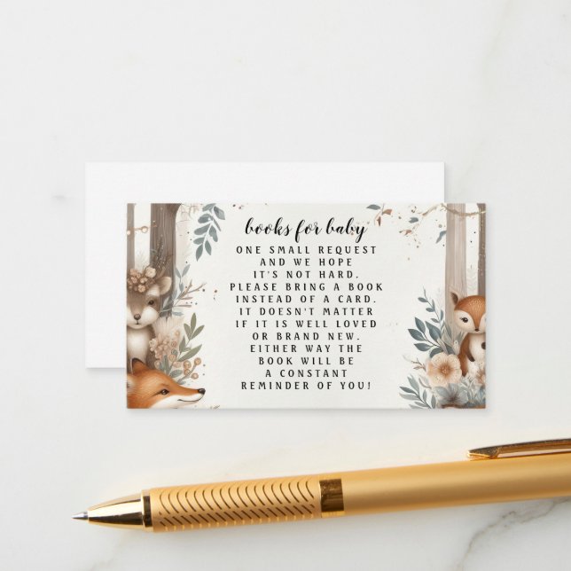 Bücher für die Beifahrkarten Begleitkarte (Vorderseite/Rückseite Beispiel)