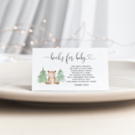 Bücher für die Holzbärenhalterung Begleitkarte