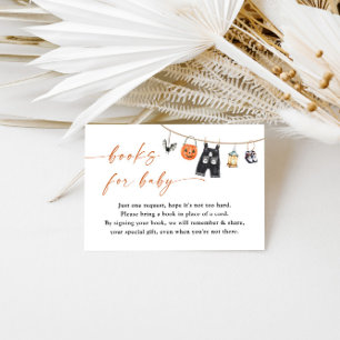 Bücher für die Kinderkarte   Halloween-Kinderdusch Begleitkarte