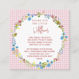 Bücher für die kleine Wildblume - Umschließungskar Begleitkarte