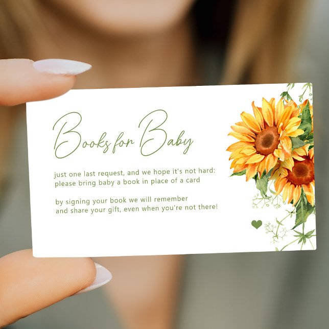 Bücher für elegante Babys bringen Babydusche Begleitkarte (Von Creator hochgeladen)