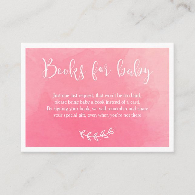 Bücher für Kinder | Einladung für eine Babydusche (Vorderseite)