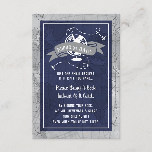 Bücher für Kinderkarte, Flugzeuge Begleitkarte (Vorderseite)