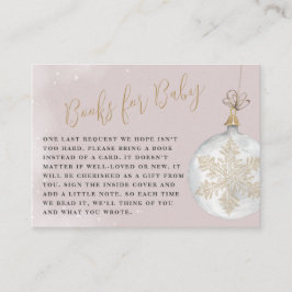 Bücher für Schneeflocken Winter Baby Dusche Enclo Begleitkarte