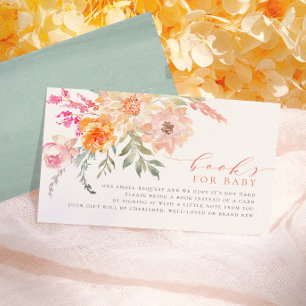 Bücher fürs Baby Blush & Teal Frühlings-Baby-Par Begleitkarte