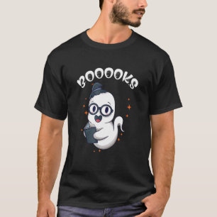 Bücher Geist Halloween Buch Bibliothek Lesen T-Shirt