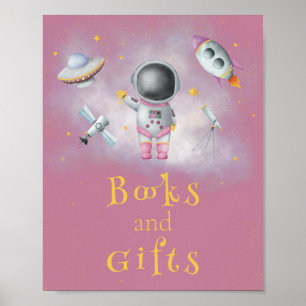 Bücher & Geschenke Space Astronaut Mädchen Raketen Poster