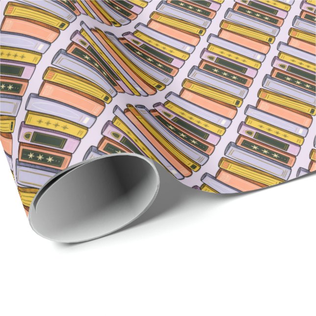 Bücher Geschenkpapier (Rolleneckpunkt)