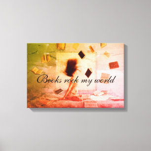 Bücher gestalten meine Welt als Leinwand