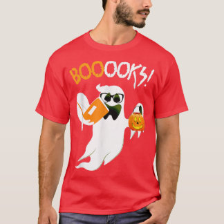 Bücher Ghost Boom Bücher Bibliothek Lehrer Hallo T-Shirt