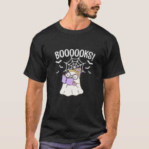 Bücher Ghost Boom Bücher Bibliothek Lehrer Hallo T-Shirt