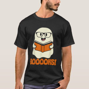 Bücher Ghost Boom Bücher Bibliothek Lehrer Hallo T-Shirt