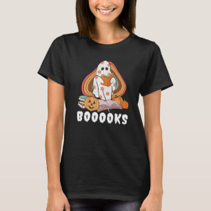 Bücher Ghost Boom Bücher Bibliothek Lehrer Hallo T-Shirt