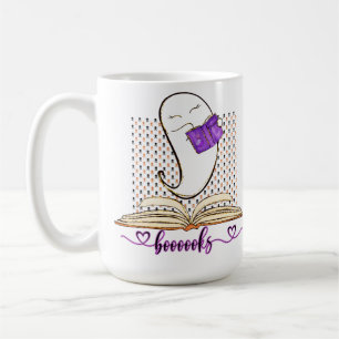 Bücher! Ghost und Book Halloween Reading Kaffeetasse