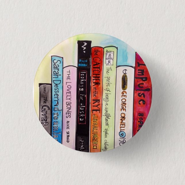 Bücher I mögen,/Liebe Button (Vorderseite)
