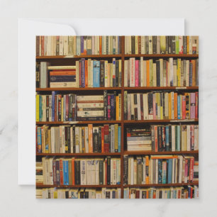 Bücher in der Bibliothek Einladung