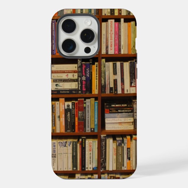Bücher in der Bibliothek iPhone Hülle (Rückseite)