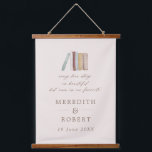 Bücher jeder Liebe Personalisierte Hochzeit Wandteppich Mit Holzrahmen<br><div class="desc">Ein Hochzeitsgeschenk für Buchliebhaber mit Aquarellbüchern und dem beliebten Zitat "Jede Liebe ist schön,  aber unsere ist unser Favorit" im modernen kalligraphischen Schriftart. Personalisieren Sie die neu erworbenen Namen und das Hochzeitsdatum.</div>