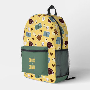 Bücher & Kaffee Bedruckter Rucksack