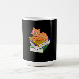 Bücher - Katzen und Bücher - Geschenk des Buches Kaffeetasse