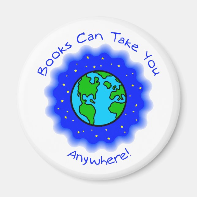 Bücher können Magnete, 2 Formen, 4 Größen mitnehme Magnet (Vorne)