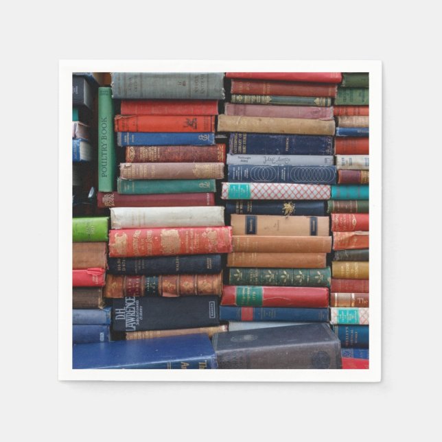 Bücher lesen alte Bücher der Liebe Serviette (Vorderseite)