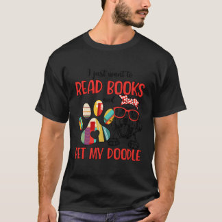 Bücher lesen Besitzer meines Doodle Goldendoodle T-Shirt