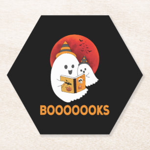 Bücher lesen Bücher Halloween Untersetzer