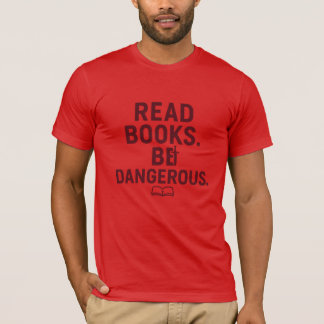 Bücher lesen, gefährliches Shirt sein - intelligen