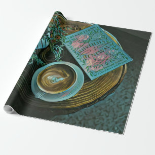 Bücher lesen, Kaffee trinken Geschenkpapier