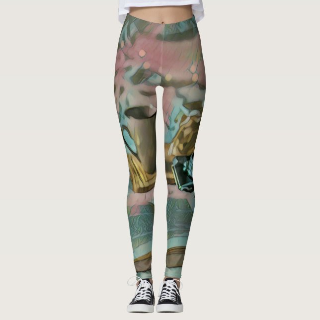 Bücher lesen, Kaffee trinken Leggings (Vorderseite)