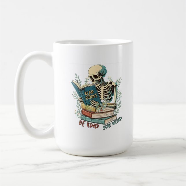 Bücher lesen kaffeetasse (Links)