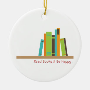 Bücher lesen keramik ornament
