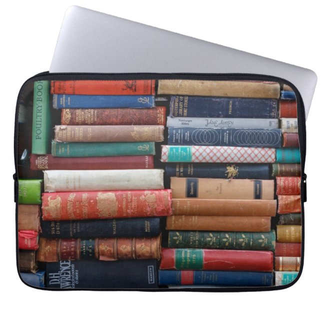 Bücher lesen Liebe Alte Bücher Laptopschutzhülle (Vorderseite)