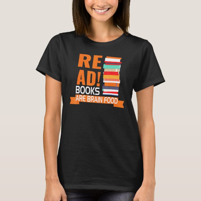 Bücher lesen T-Shirt (Vorderseite)