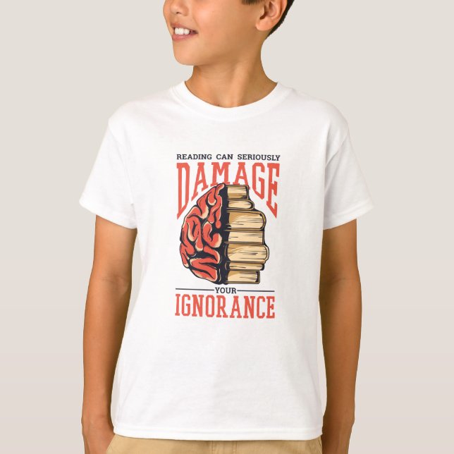 Bücher lesen T-Shirt (Vorderseite)