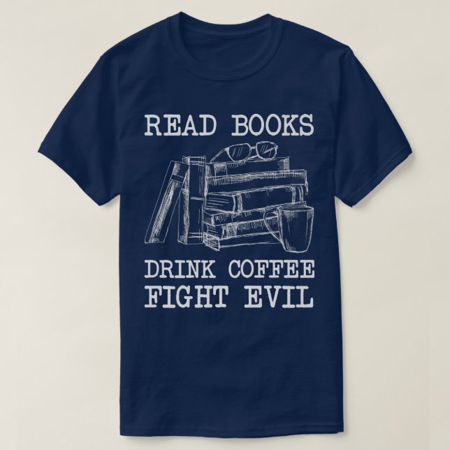 Bücher lesen T-Shirt (Design vorne)