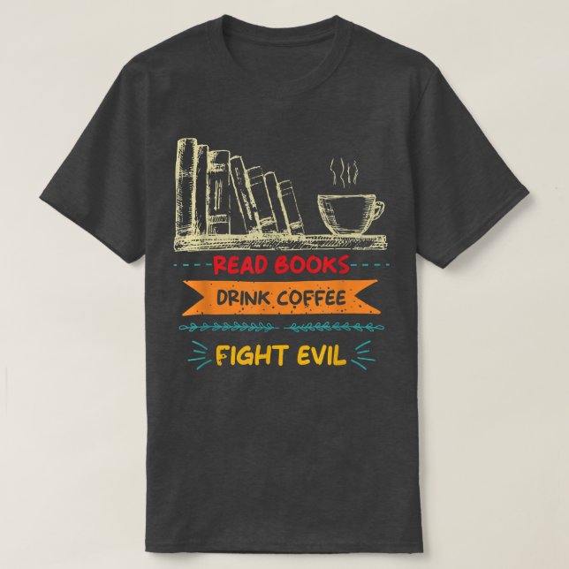 Bücher lesen T-Shirt (Design vorne)