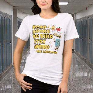 Bücher lesen und freundlich bleiben Tri-Blend shirt