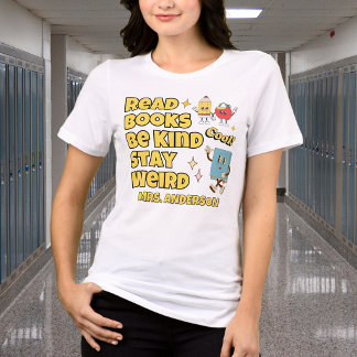 Bücher lesen und freundlich bleiben Tri-Blend shirt