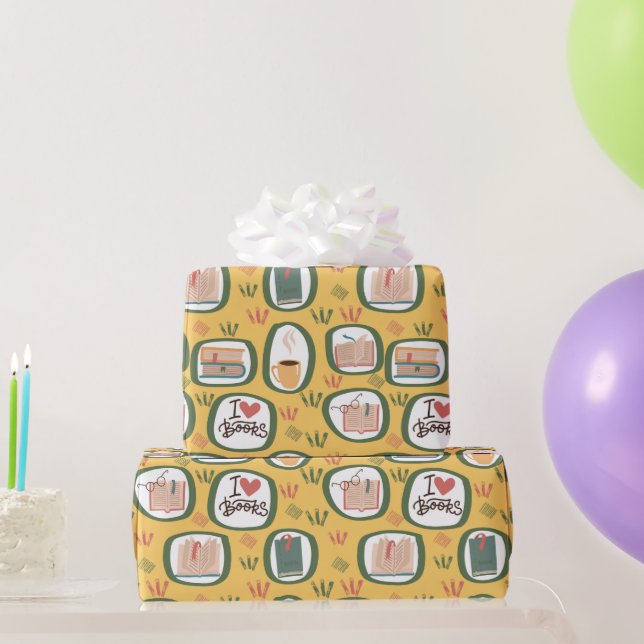 Bücher Lesepapier Geschenkpapier (Partygeschenke)