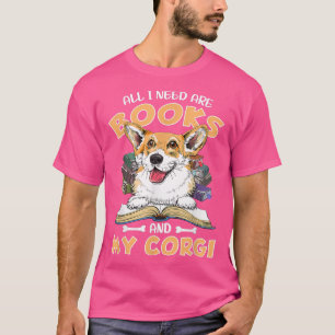 Bücher Leser Kleidung, Tiere, Hunde corgi Liebhabe T-Shirt