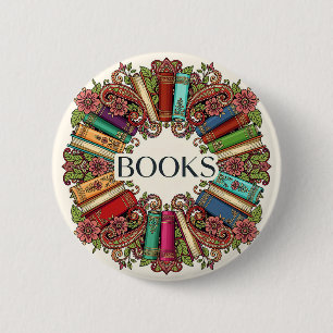 Bücher Leser Schriftsteller Bibliophile Buchliebha Button