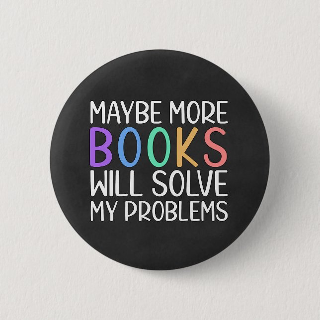Bücher lösen Probleme Button (Vorderseite)